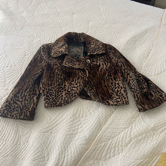 Guess leopard crop jacket…XS - Picture 3 of 4